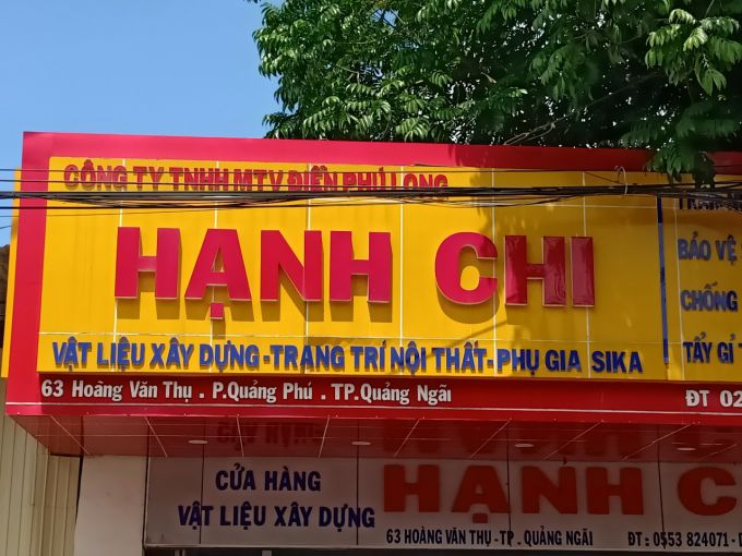 Cửa hàng vật liệu xây dựng Hoàng Thuỷ ở Thuỵ Khuê-Quốc Oai-HN - Top Nội Thất